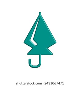 Illustration Vector graphic of umbrella icon. Fit for protection, safety, climate, anti virus, insurance, relaxation, recreation etc.