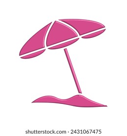 Illustration Vector graphic of umbrella icon. Fit for protection, safety, climate, anti virus, insurance, relaxation, recreation etc.