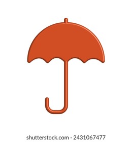 Illustration Vector graphic of umbrella icon. Fit for protection, safety, climate, anti virus, insurance, relaxation, recreation etc.