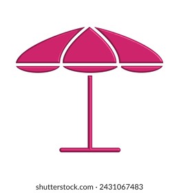 Illustration Vector graphic of umbrella icon. Fit for protection, safety, climate, anti virus, insurance, relaxation, recreation etc.