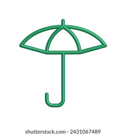 Illustration Vector graphic of umbrella icon. Fit for protection, safety, climate, anti virus, insurance, relaxation, recreation etc.