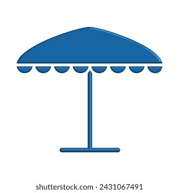 Illustration Vector graphic of umbrella icon. Fit for protection, safety, climate, anti virus, insurance, relaxation, recreation etc.