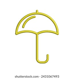 Illustration Vector graphic of umbrella icon. Fit for protection, safety, climate, anti virus, insurance, relaxation, recreation etc.