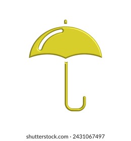 Illustration Vector graphic of umbrella icon. Fit for protection, safety, climate, anti virus, insurance, relaxation, recreation etc.
