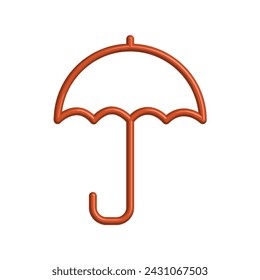 Illustration Vector graphic of umbrella icon. Fit for protection, safety, climate, anti virus, insurance, relaxation, recreation etc.