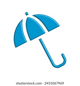 Illustration Vector graphic of umbrella icon. Fit for protection, safety, climate, anti virus, insurance, relaxation, recreation etc.