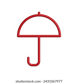 Illustration Vector graphic of umbrella icon. Fit for protection, safety, climate, anti virus, insurance, relaxation, recreation etc.