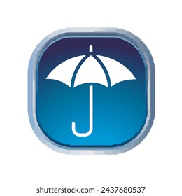 Illustration Vector graphic of umbrella icon. Fit for protection, safety, climate, anti virus, insurance, relaxation, recreation etc.
