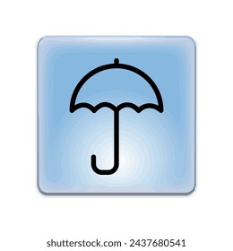 Illustration Vector graphic of umbrella icon. Fit for protection, safety, climate, anti virus, insurance, relaxation, recreation etc.