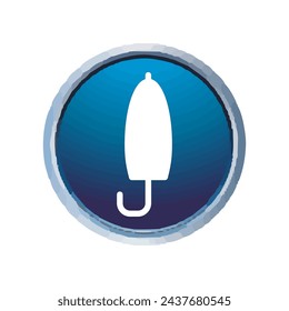 Illustration Vector graphic of umbrella icon. Fit for protection, safety, climate, anti virus, insurance, relaxation, recreation etc.