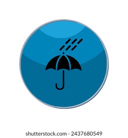 Illustration Vector graphic of umbrella icon. Fit for protection, safety, climate, anti virus, insurance, relaxation, recreation etc.