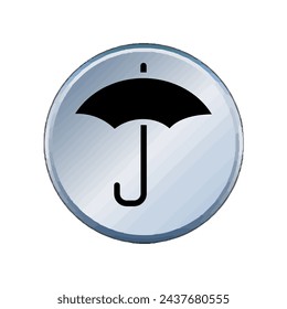Illustration Vector graphic of umbrella icon. Fit for protection, safety, climate, anti virus, insurance, relaxation, recreation etc.
