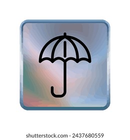 Illustration Vector graphic of umbrella icon. Fit for protection, safety, climate, anti virus, insurance, relaxation, recreation etc.