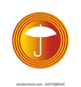 Illustration Vector graphic of umbrella icon. Fit for protection, safety, climate, anti virus, insurance, relaxation, recreation etc.