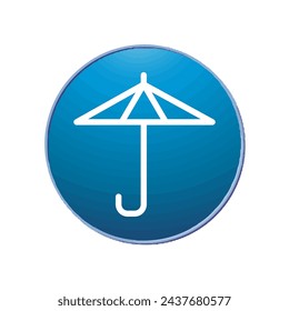 Illustration Vector graphic of umbrella icon. Fit for protection, safety, climate, anti virus, insurance, relaxation, recreation etc.
