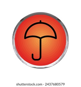 Illustration Vector graphic of umbrella icon. Fit for protection, safety, climate, anti virus, insurance, relaxation, recreation etc.
