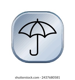 Illustration Vector graphic of umbrella icon. Fit for protection, safety, climate, anti virus, insurance, relaxation, recreation etc.