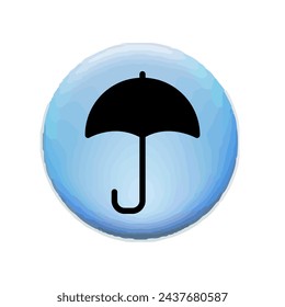 Illustration Vector graphic of umbrella icon. Fit for protection, safety, climate, anti virus, insurance, relaxation, recreation etc.