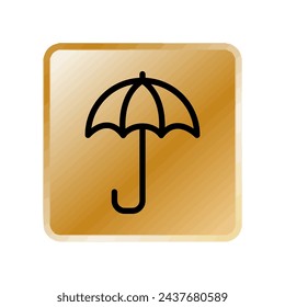 Illustration Vector graphic of umbrella icon. Fit for protection, safety, climate, anti virus, insurance, relaxation, recreation etc.