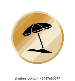 Illustration Vector graphic of umbrella icon. Fit for protection, safety, climate, anti virus, insurance, relaxation, recreation etc.
