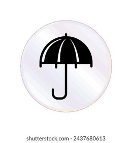 Illustration Vector graphic of umbrella icon. Fit for protection, safety, climate, anti virus, insurance, relaxation, recreation etc.