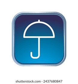 Illustration Vector graphic of umbrella icon. Fit for protection, safety, climate, anti virus, insurance, relaxation, recreation etc.