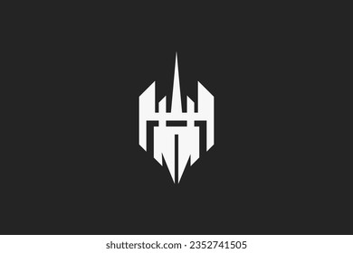 Gráfico vectorial de ilustración de un escudo único. Bueno para el logotipo