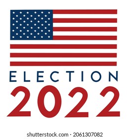 illustration vector graphic of united states flag, election and year 2022 perfect for election day in united states, united states flag