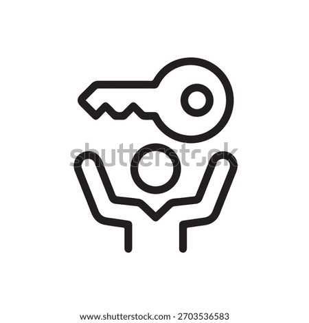 Illustration vector graphic of Unlock Potential Icon