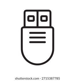 Ilustración Vector gráfico de USB Flash Drive Icon