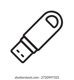 Ilustración Vector gráfico de USB Flash Drive Icon