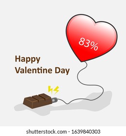 illustration vector graphic of valentine day greeting with heart symbol, perfect for decoration, design, logo, symbol romance etc
