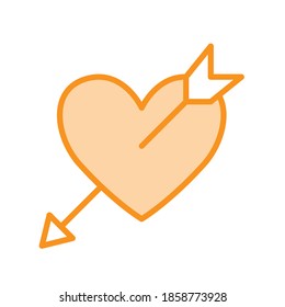 Ilustración Gráfico vectorial de la plantilla de icono de día de San Valentín