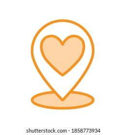Illustration Vector graphic of valentine day icon template