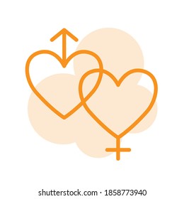 Illustration Vektorgrafik der Vorlage für das Valentinstag-Symbol