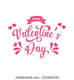 Ilustración vectorial gráfico de tipografía valentina con decoración de amor, perfecto uso para el día de San Valentín.