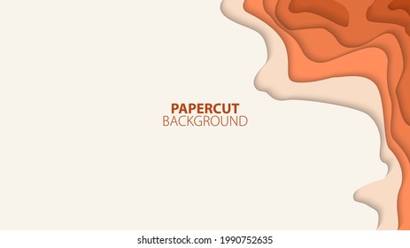 Illustration vector graphic of valley carving texture. Vertical banners with 3D abstract background and paper cut shapes. good for business presentations, poster background, invitation, book cover.
