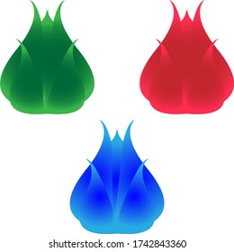 Abbildung eines Vektorgrafiks des Pflanzenplantationslogos. gut für Zwiebellogos