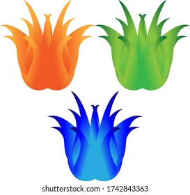 illustration vector graphic of vegetable plantation logo. good for vegetable and green plants logo