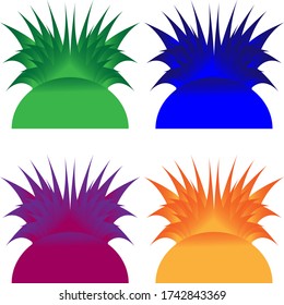 illustration vector graphic of vegetable plantation logo. good for vegetable and green plants logo