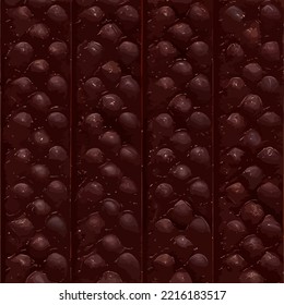 illustration vector graphic of vertical chocolate tile seamless pattern good for wallpaper 