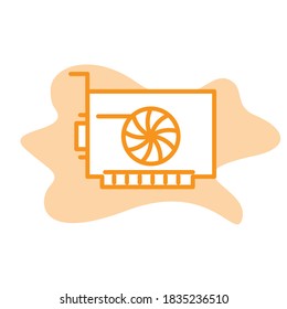Illustration Vector graphic of VGA icon template