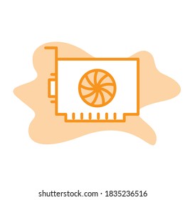 Illustration Vector graphic of VGA icon template
