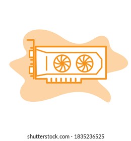 Illustration Vector graphic of VGA icon template