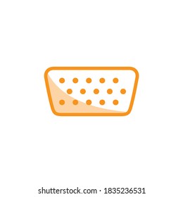 Illustration Vector graphic of VGA icon template