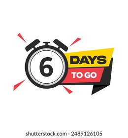 Illustration vector graphic of a vibrant countdown series from day to day. Perfect for promotions and social media. Eye-catching typography and colorful accents build anticipation