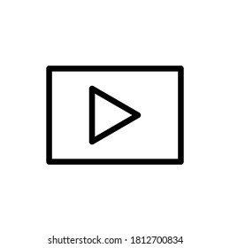 Illustration Vector graphic of video icon. Fit for multimedia, film, movie, player etc.