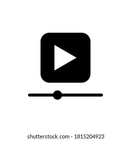 Illustration Vector graphic of video icon. Fit for multimedia, film, movie, player etc.