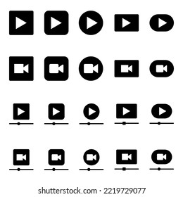 Ilustración Gráfico vectorial del icono Vídeo