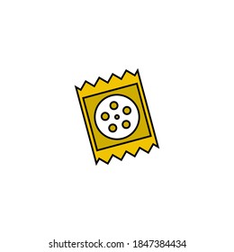 Illustration Vector Graphic of Video Ticket Logo